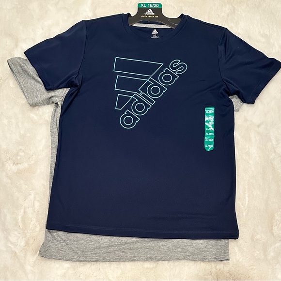 adidas Youth 2-pack Tee, Size L 14-16 - Picture 5 of 5